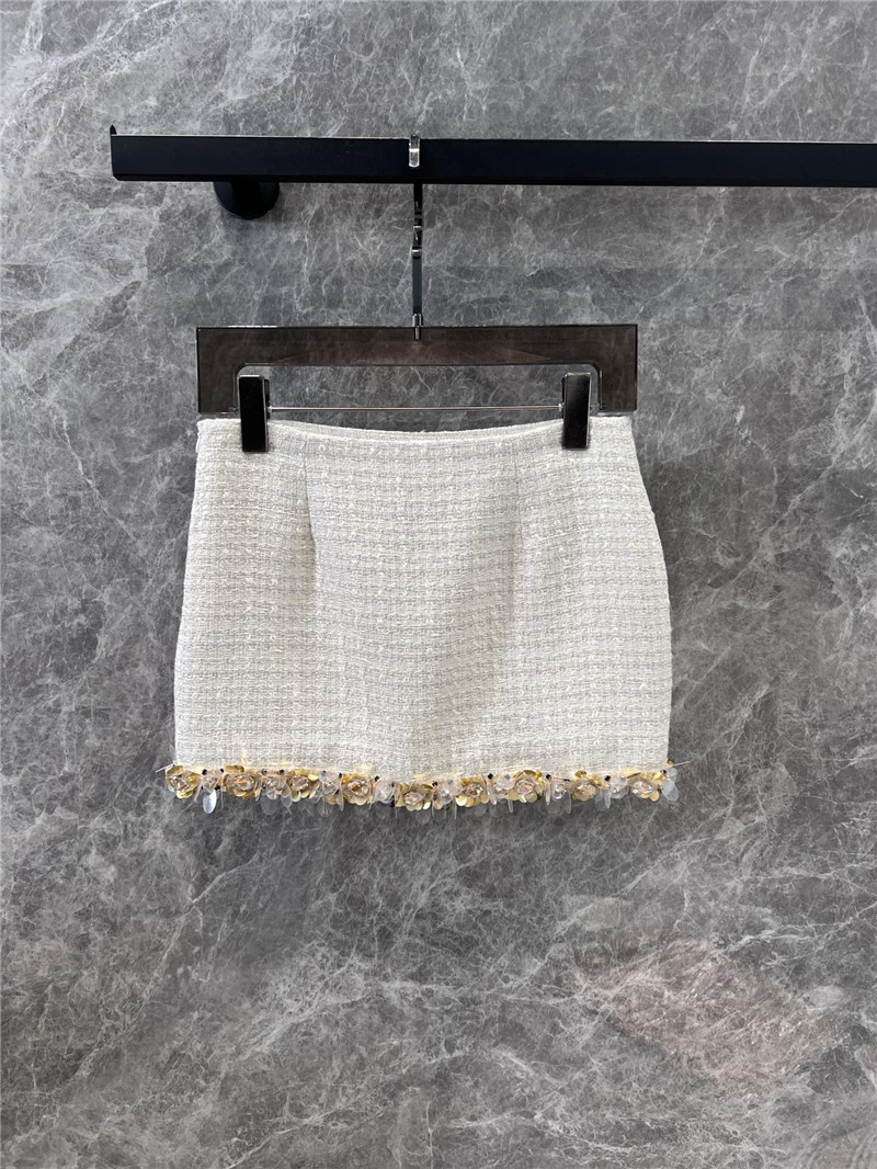 M1um1u coarse floral jacket + skirt set