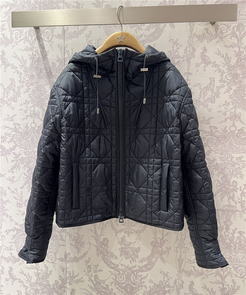 D10r hooded zip-up cotton jacket