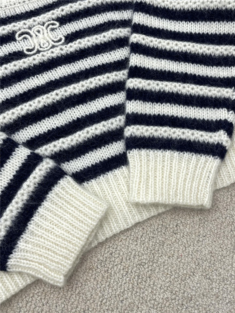 Ce1i*e marinière mohair and silk sweater