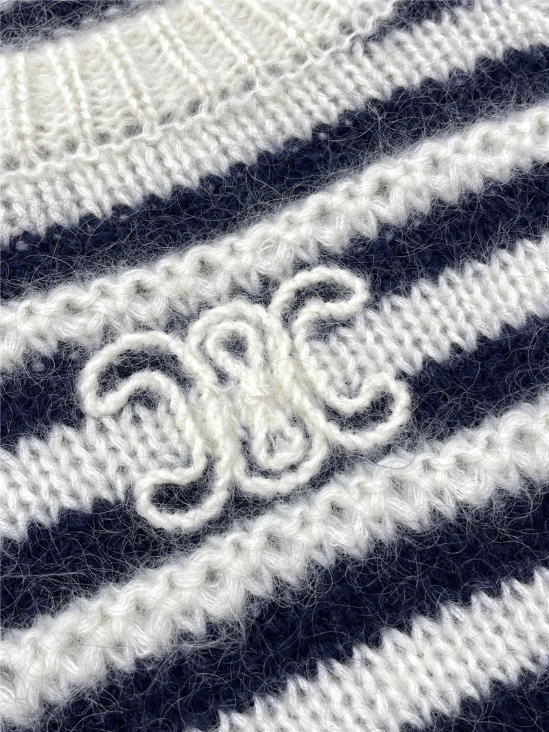 Ce1i*e marinière mohair and silk sweater