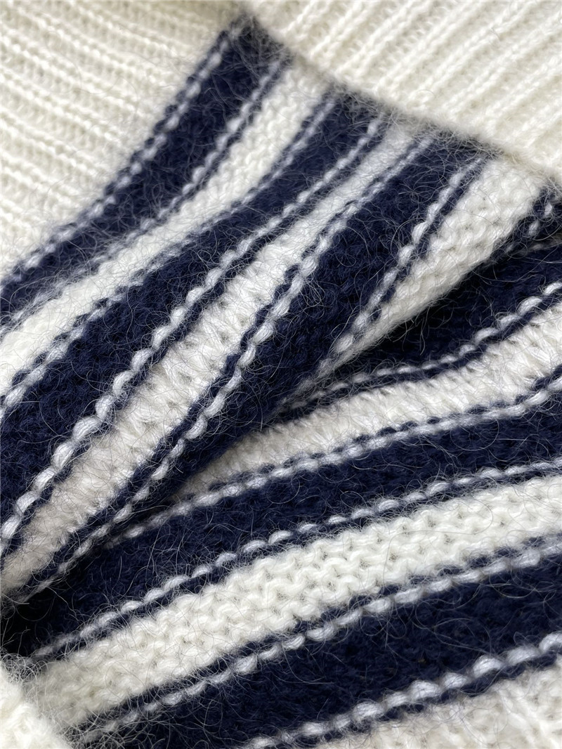 Ce1i*e marinière mohair and silk sweater