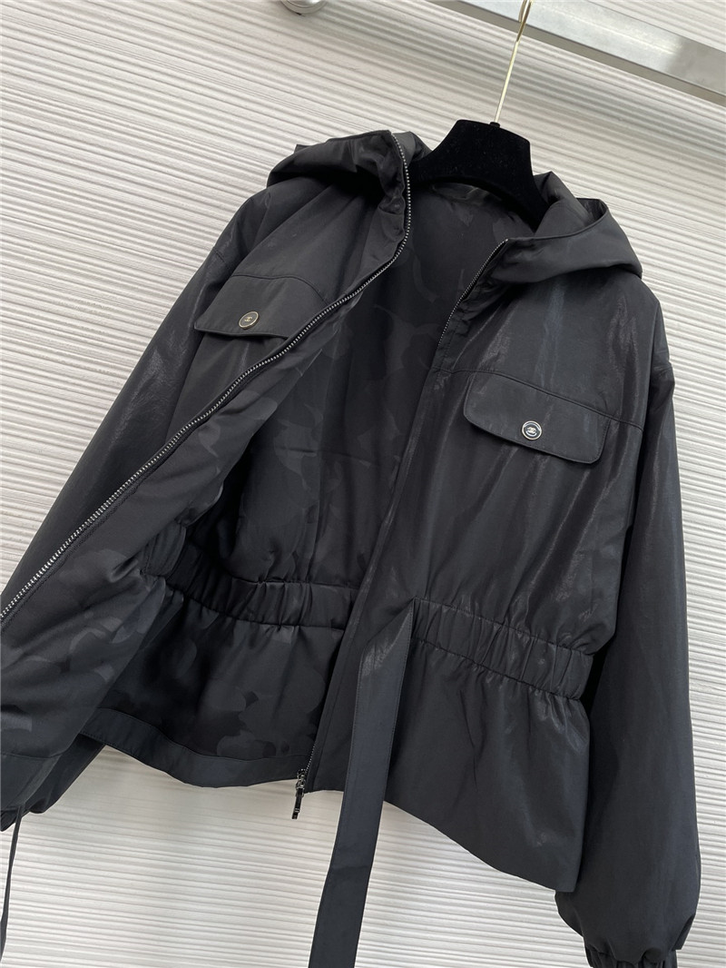 Ch**el hooded cotton jacket
