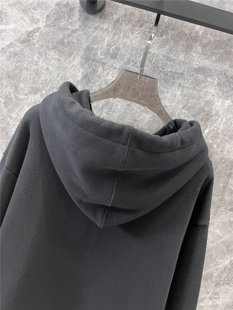 Ce1i*e printed cotton hoodie black