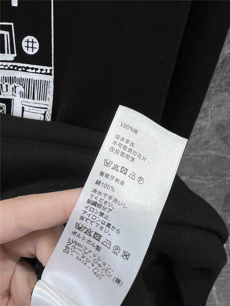 Ce1i*e printed cotton hoodie black