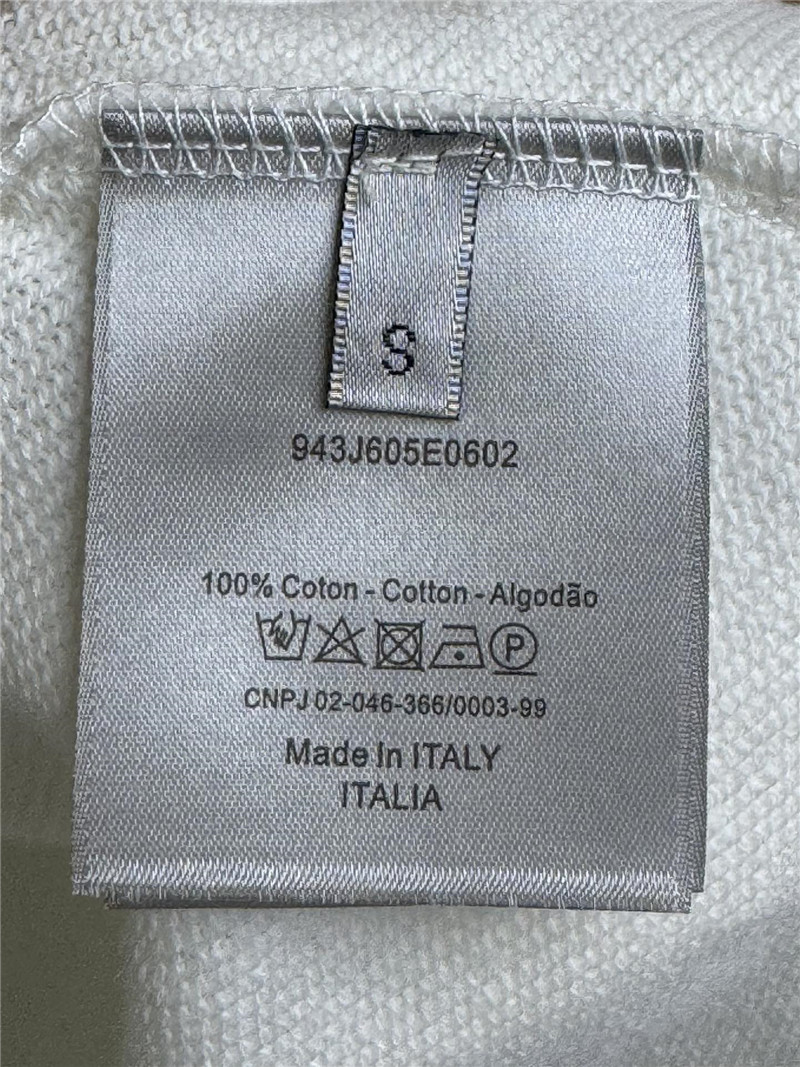 D10r starry cotton sweatshirt white