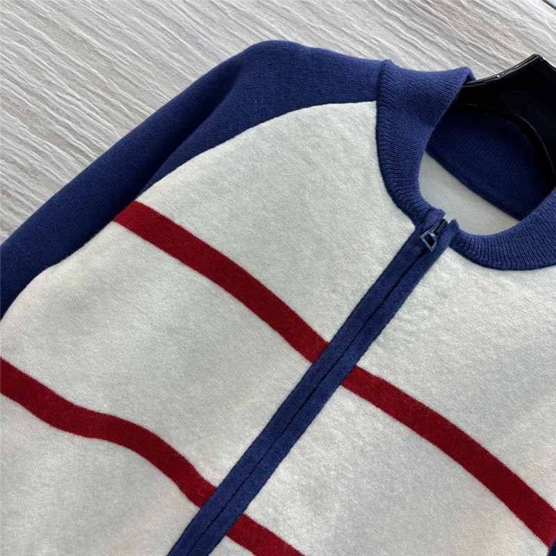 D10ralps wool knit bomber jacket