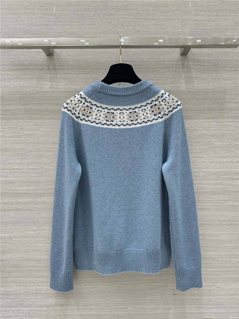 Ce1i*e triomphe fair isle wool sweater blue