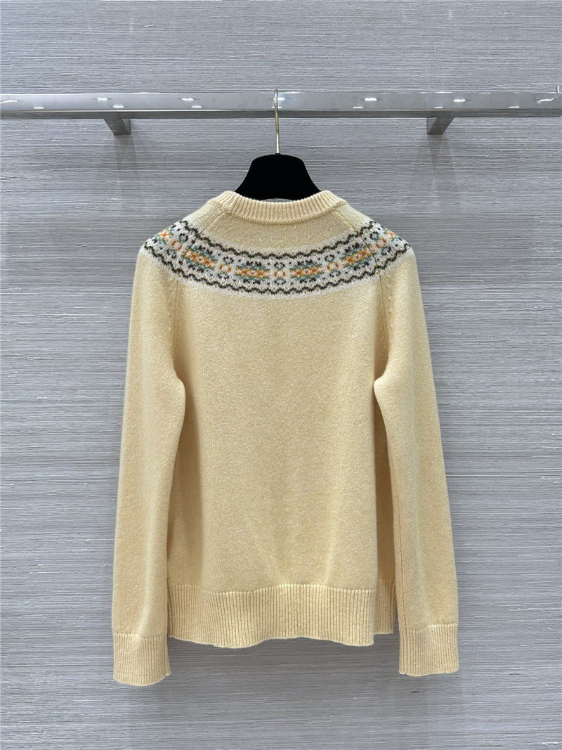 Ce1i*e triomphe fair isle wool sweater yellow