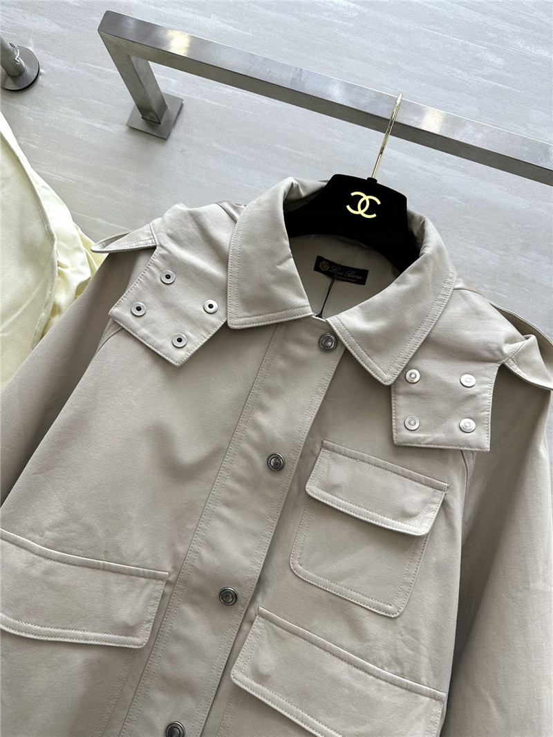 L0r0 P1ana hooded trench coat