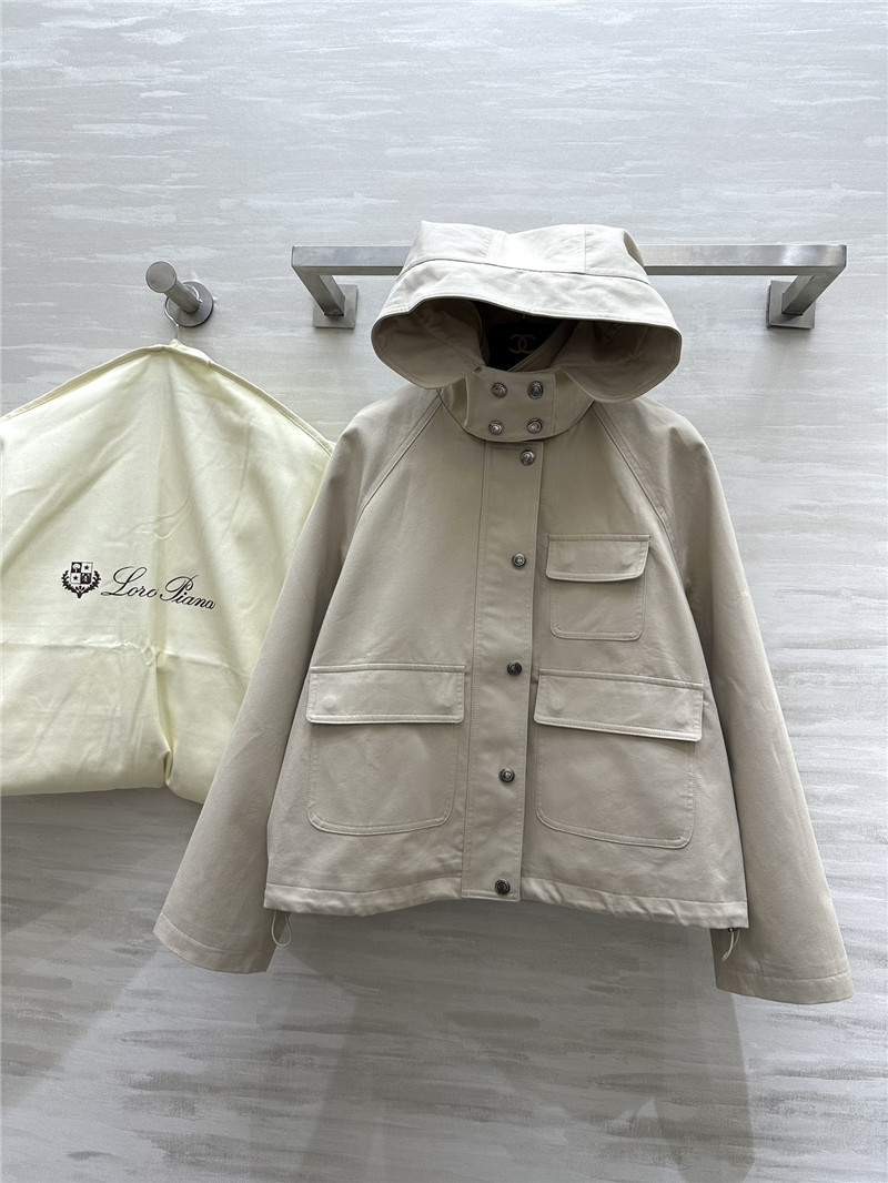 L0r0 P1ana hooded trench coat