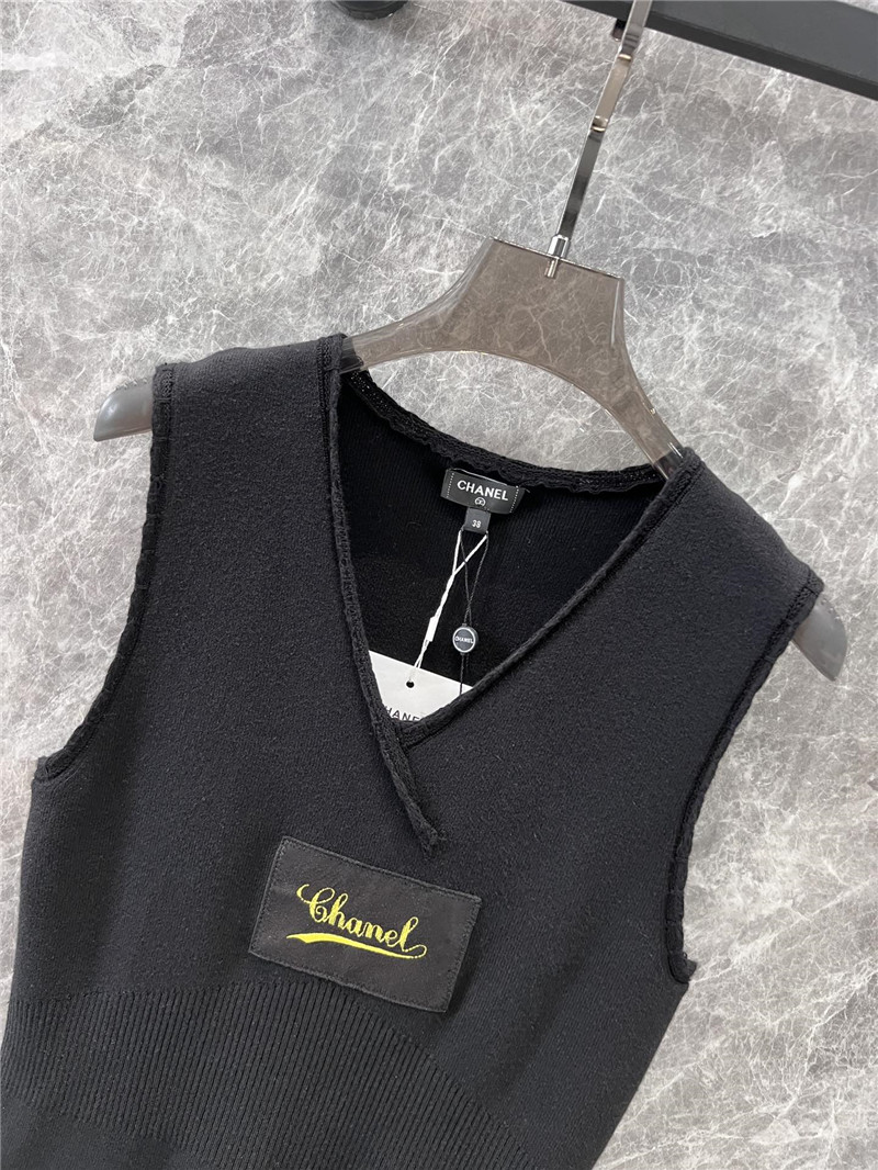 Ch**el knitted vest dress