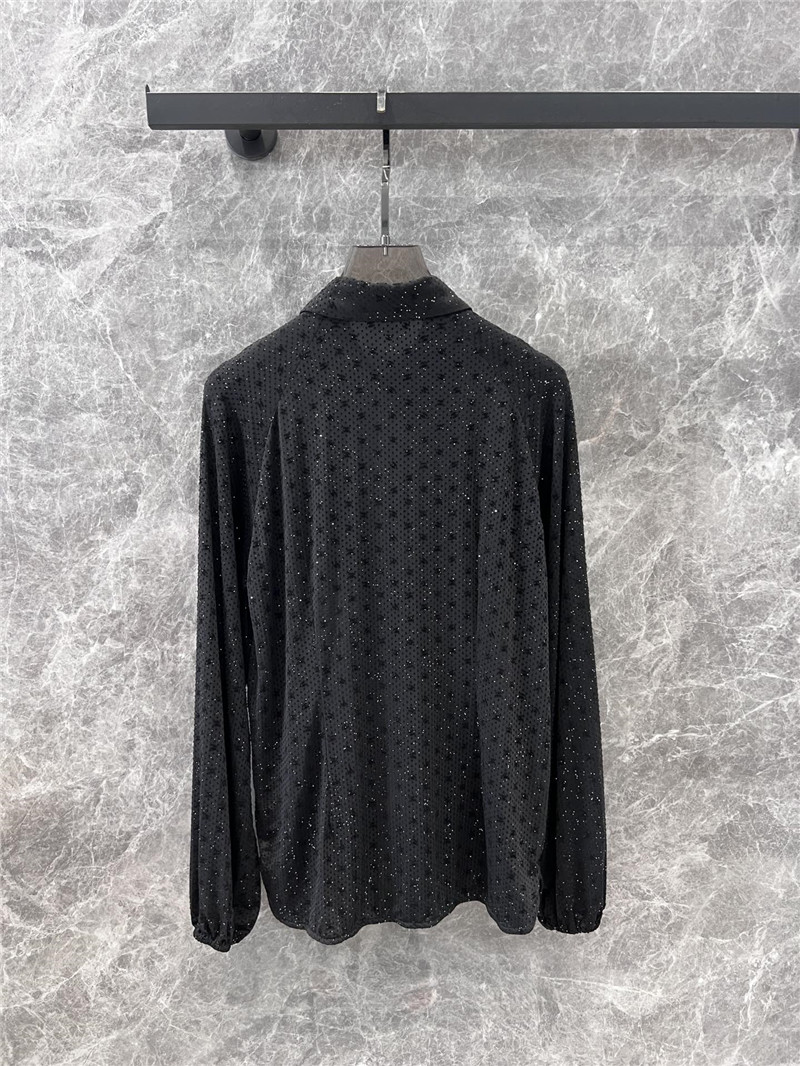 Ch**el lapel long sleeve shirt