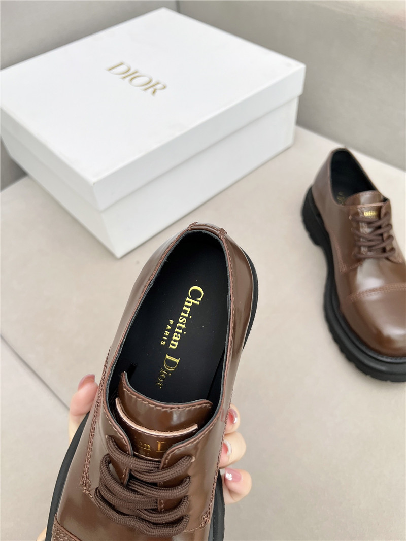 D10r carlo derby brown calfskin shoes