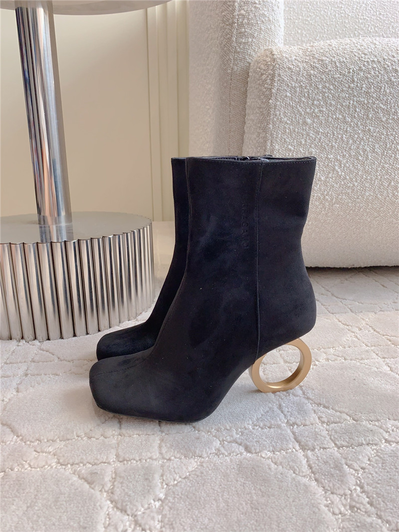 Ferragamo Suede Elina Ankle Boots