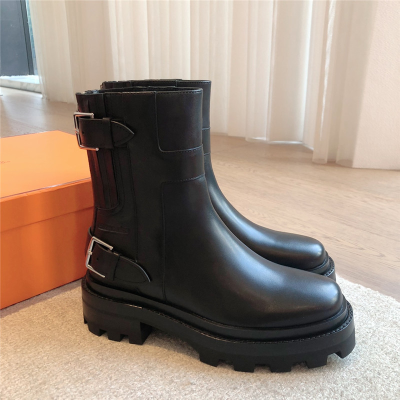 H**me5 jaimy black calfskin ankle boots