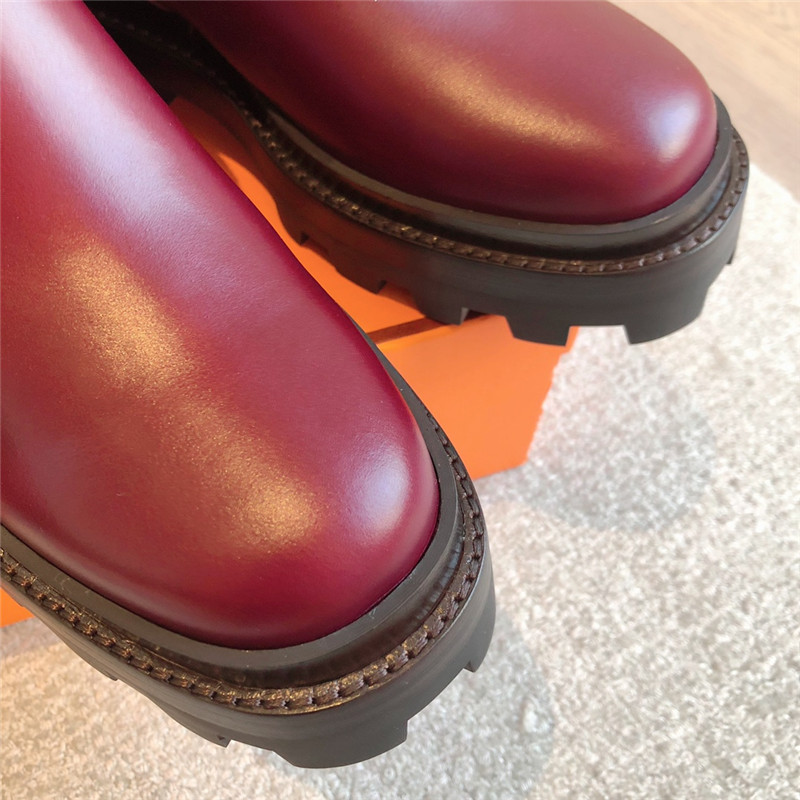 H**me5 jaimy burgundy ankle boots