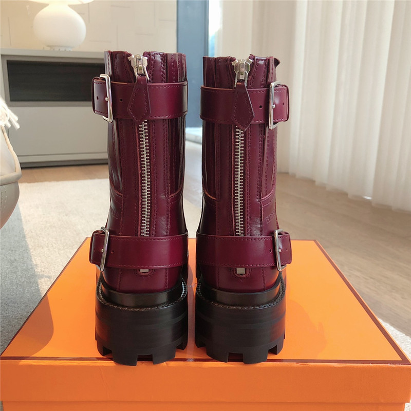 H**me5 jaimy burgundy ankle boots