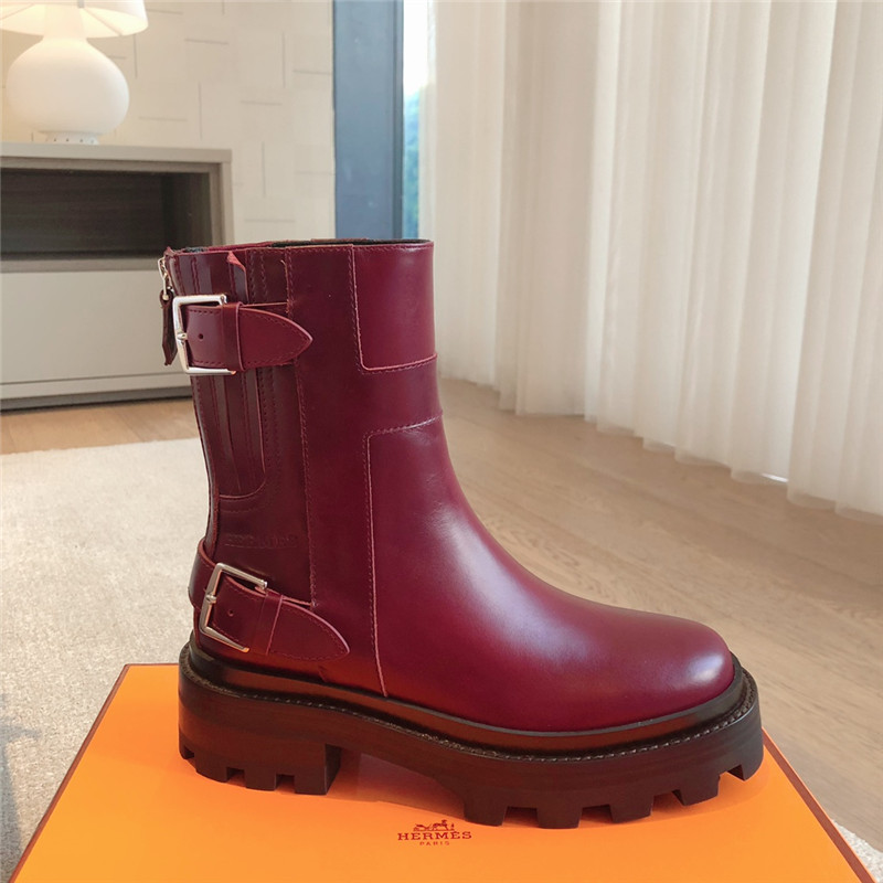 H**me5 jaimy burgundy ankle boots