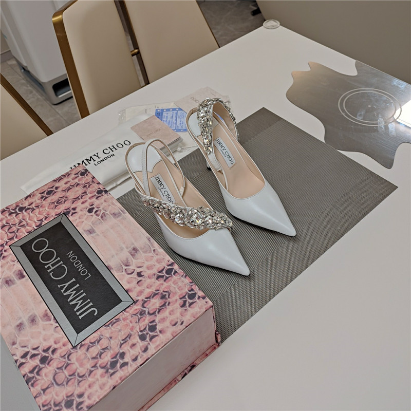 J1m*y Ch00 flos 100 slingback pumps white