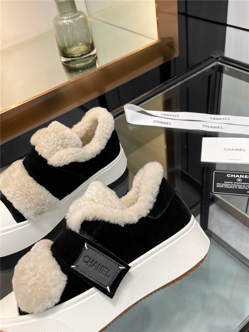 Ch**el velcro winter platform sneakers