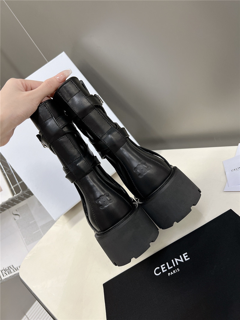 Ce1i*e bulky buckled jodhpur medium boots