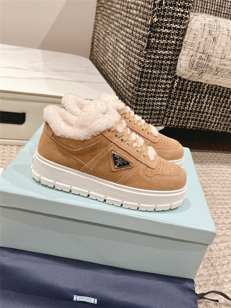 Pra*a suede winter platform sneakers