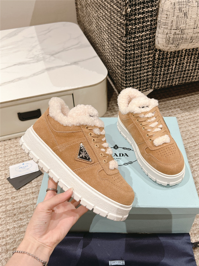 Pra*a suede winter platform sneakers