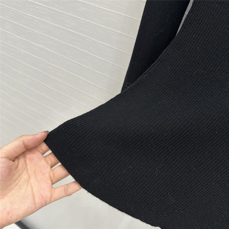 Va1e*ntin0 lace-trim wool sweater black