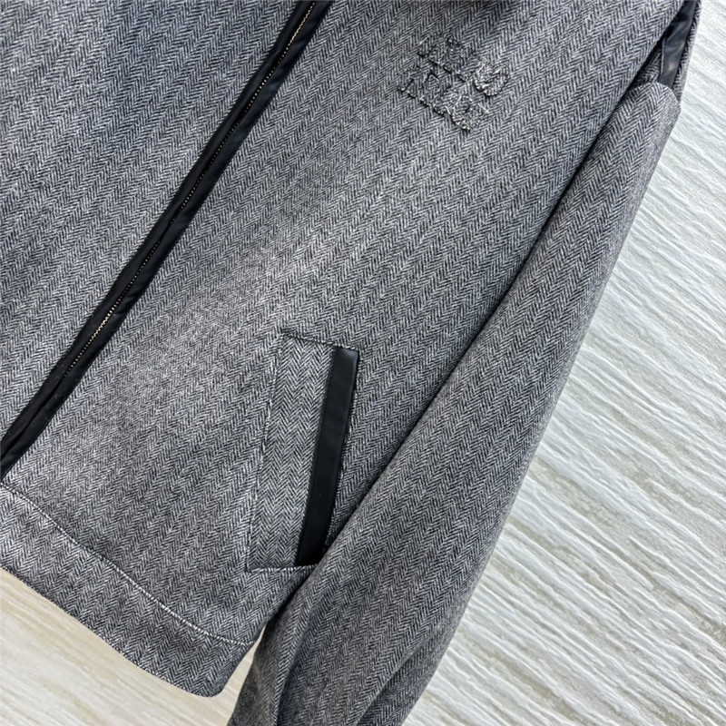 M1um1u contrast color jacket