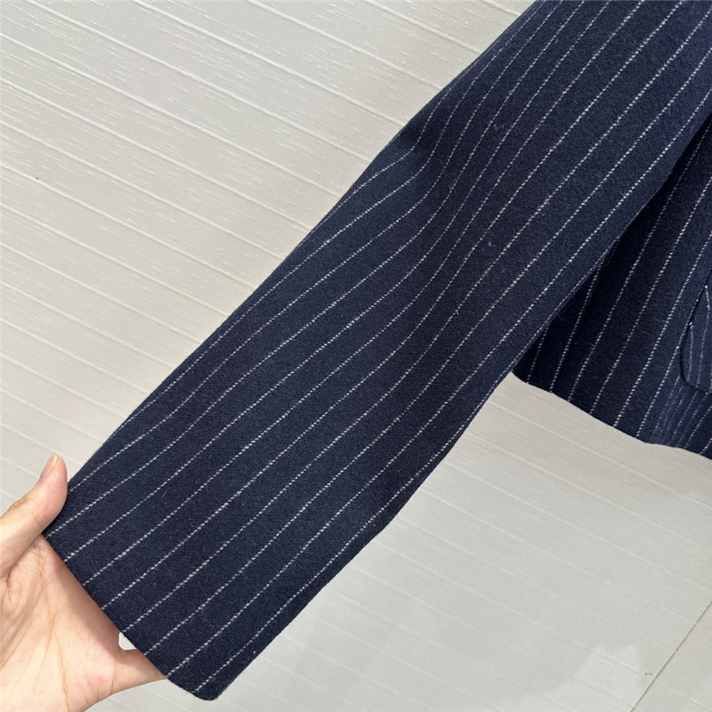 M1um1u vertical striped woolen suit