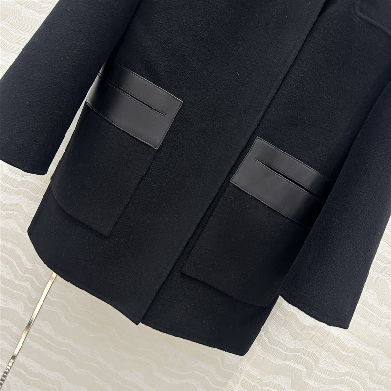 H**me5 hooded cashmere coat