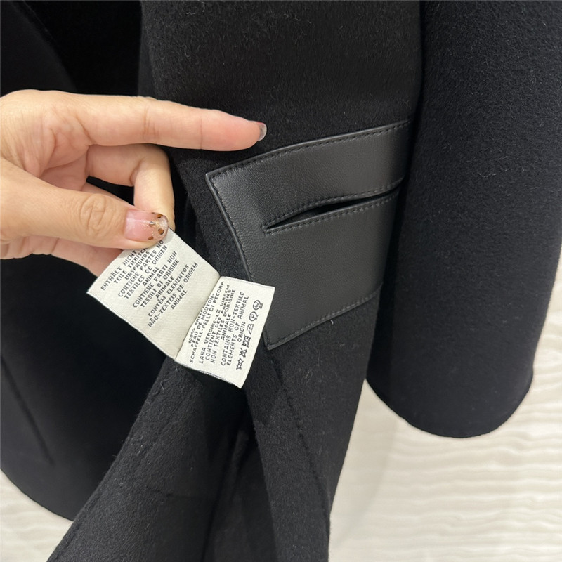 H**me5 hooded cashmere coat