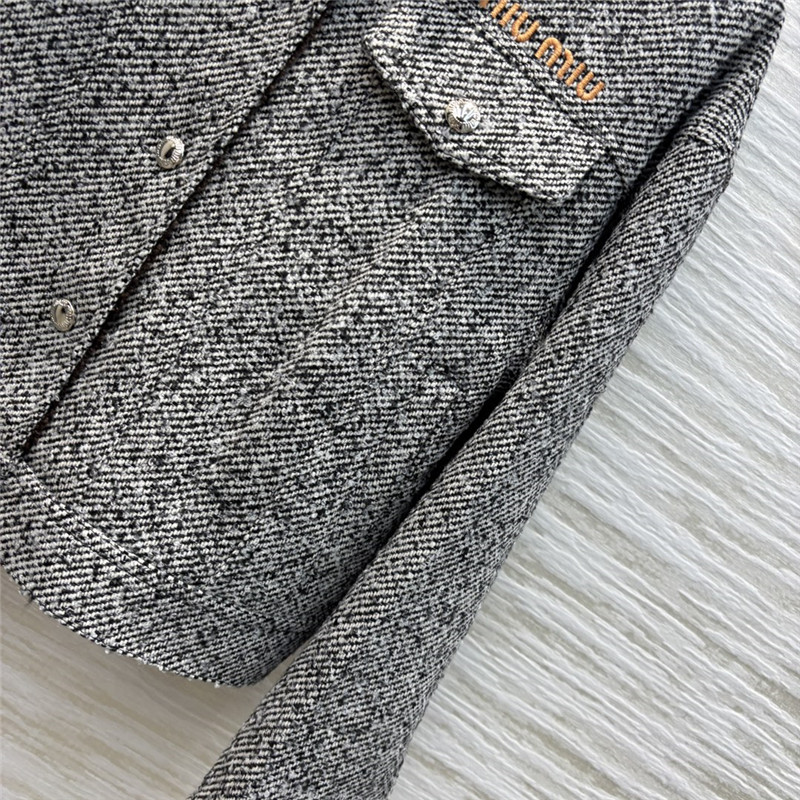 M1um1u herringbone jacket