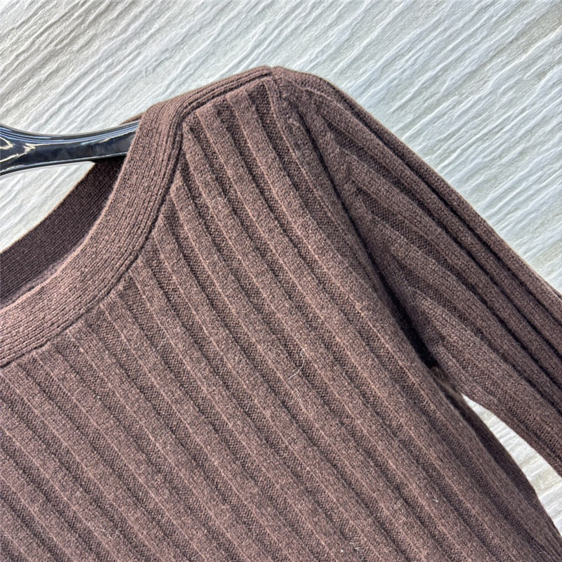 Va1e*ntin0 vertical striped knit dress