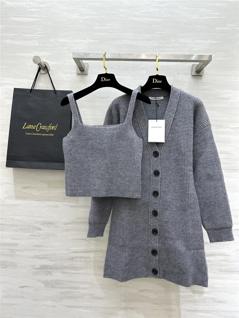 A1exa*der wang knitted two-piece suit