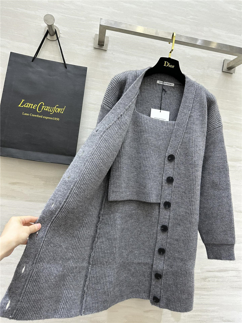 A1exa*der wang knitted two-piece suit