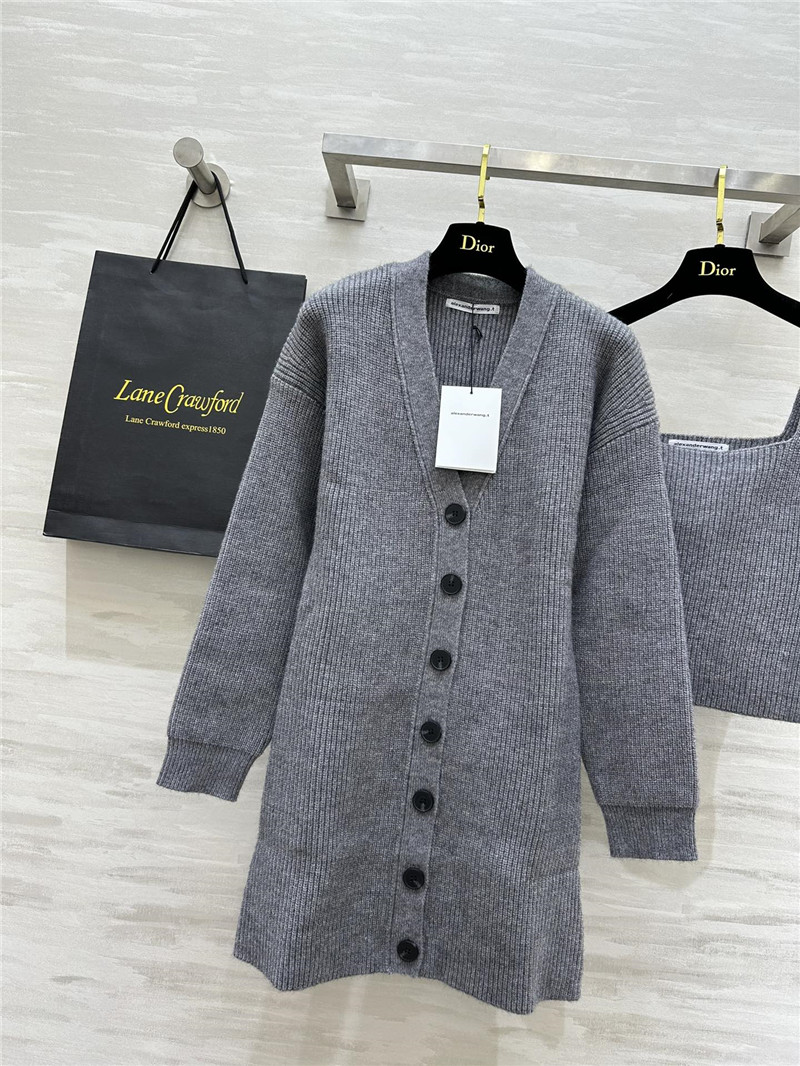 A1exa*der wang knitted two-piece suit