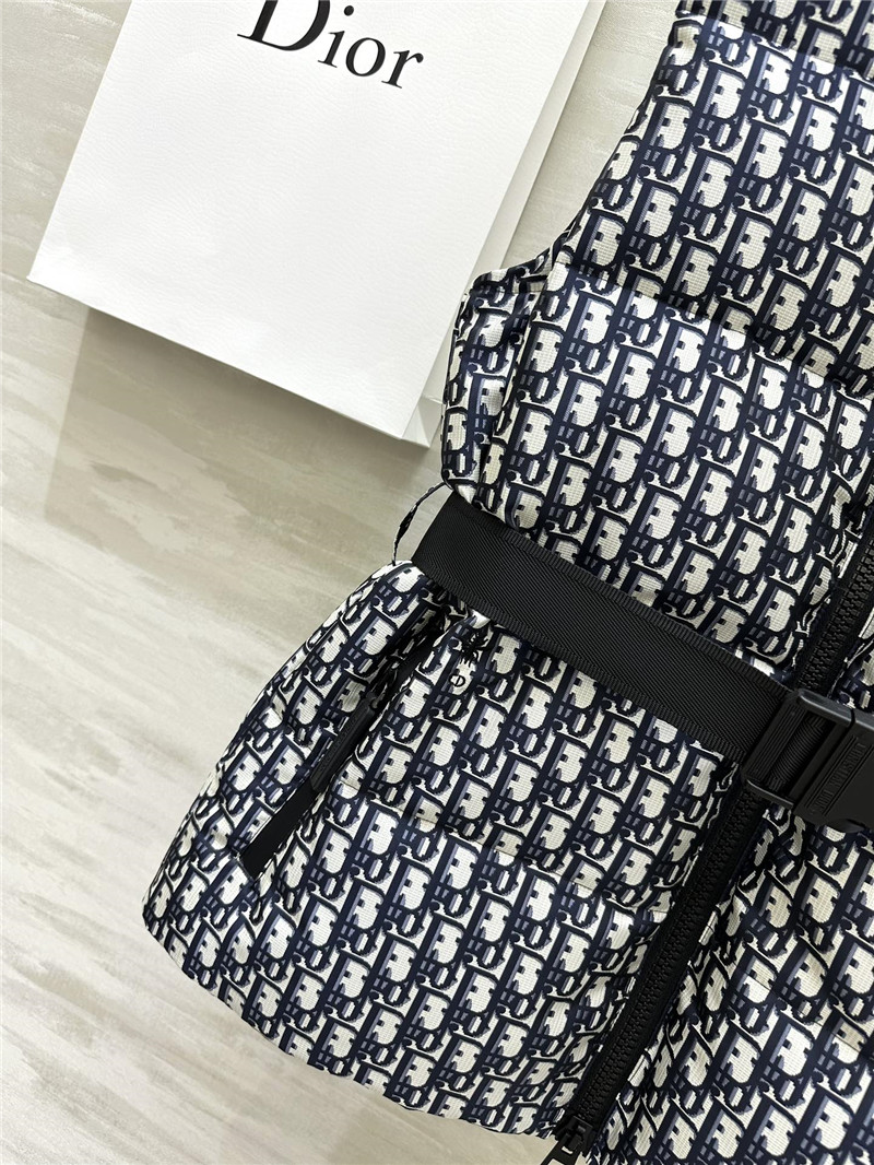 D10r stand collar jacket down vest