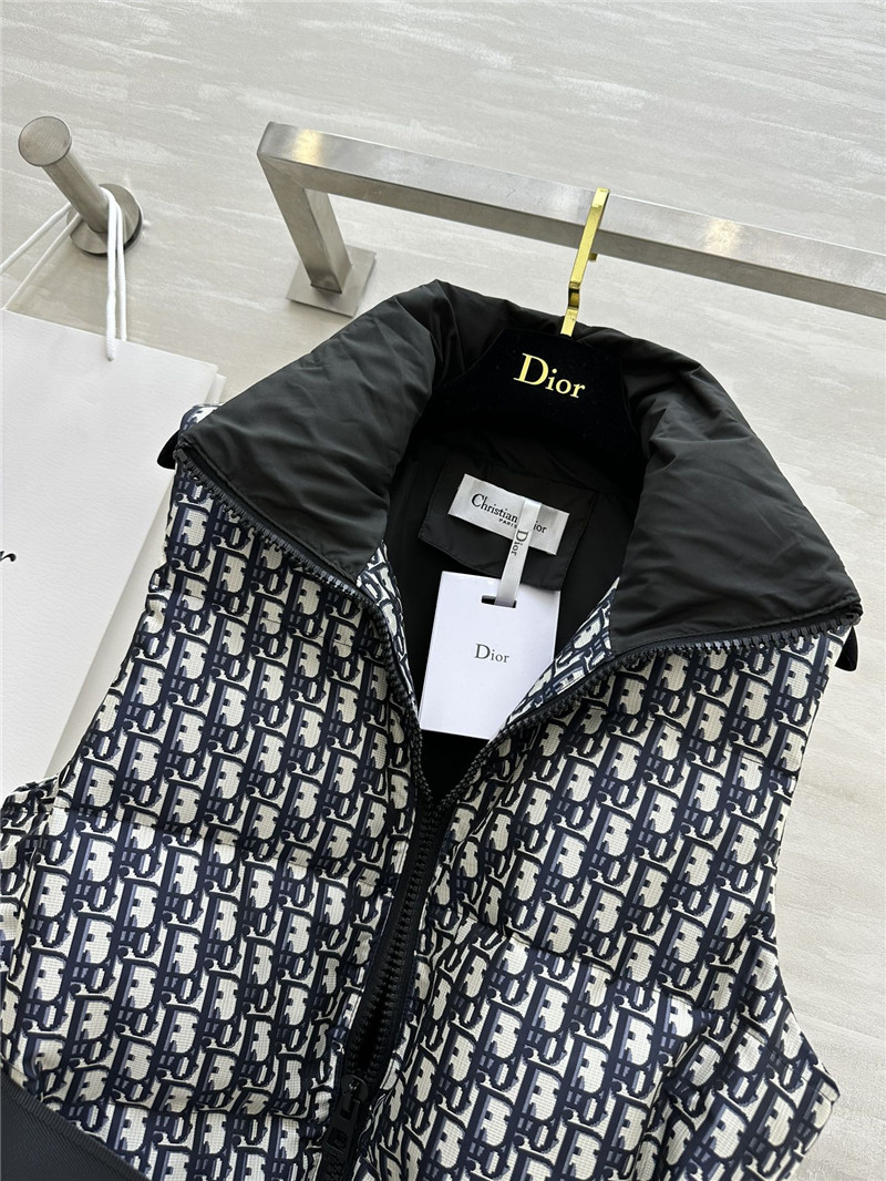 D10r stand collar jacket down vest