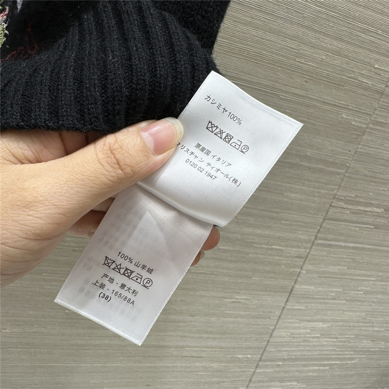 D10r multicolor short sleeve knit top black