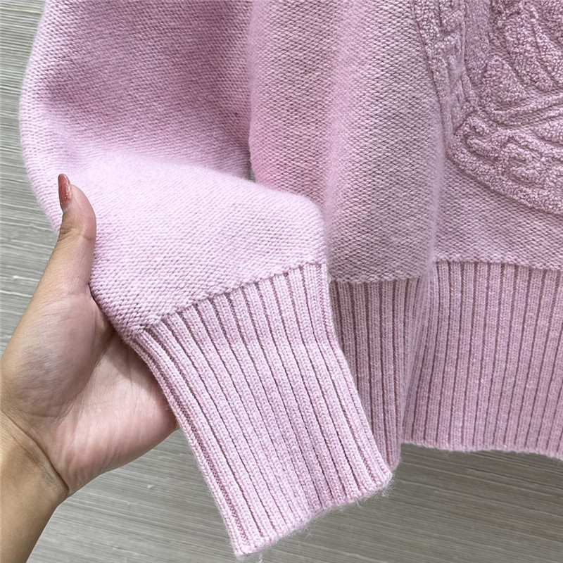 Versace Medusa Wool-Blend Sweater in Pink