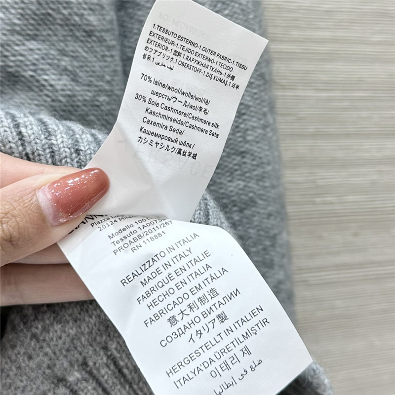 Versace Medusa Wool-Blend Sweater Grey