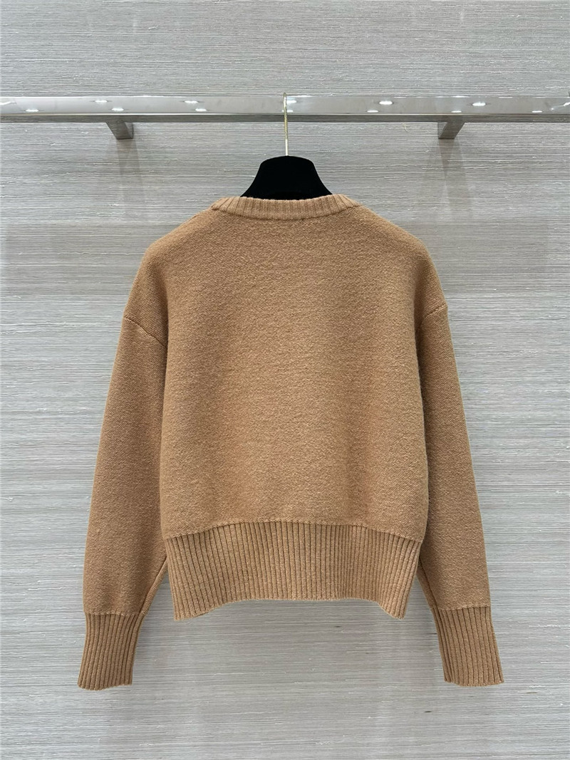 Versace Medusa Wool-Blend Sweater Beige