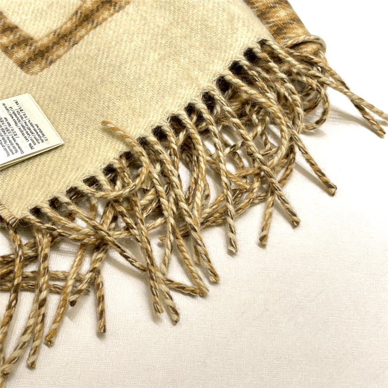 F**di wool and cashmere blend scarf