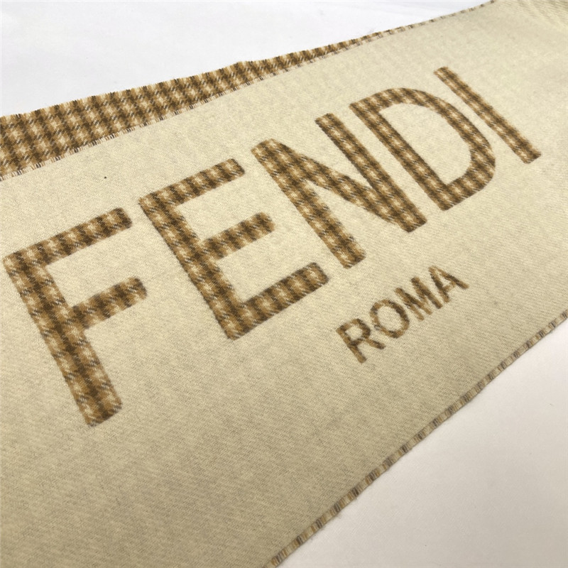 F**di wool and cashmere blend scarf