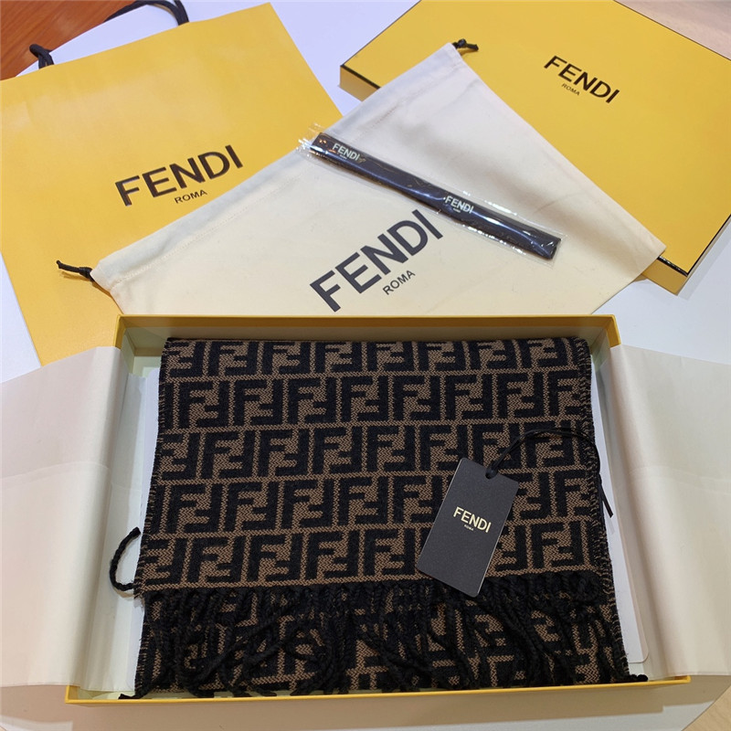 F**di double-sided small f scarf