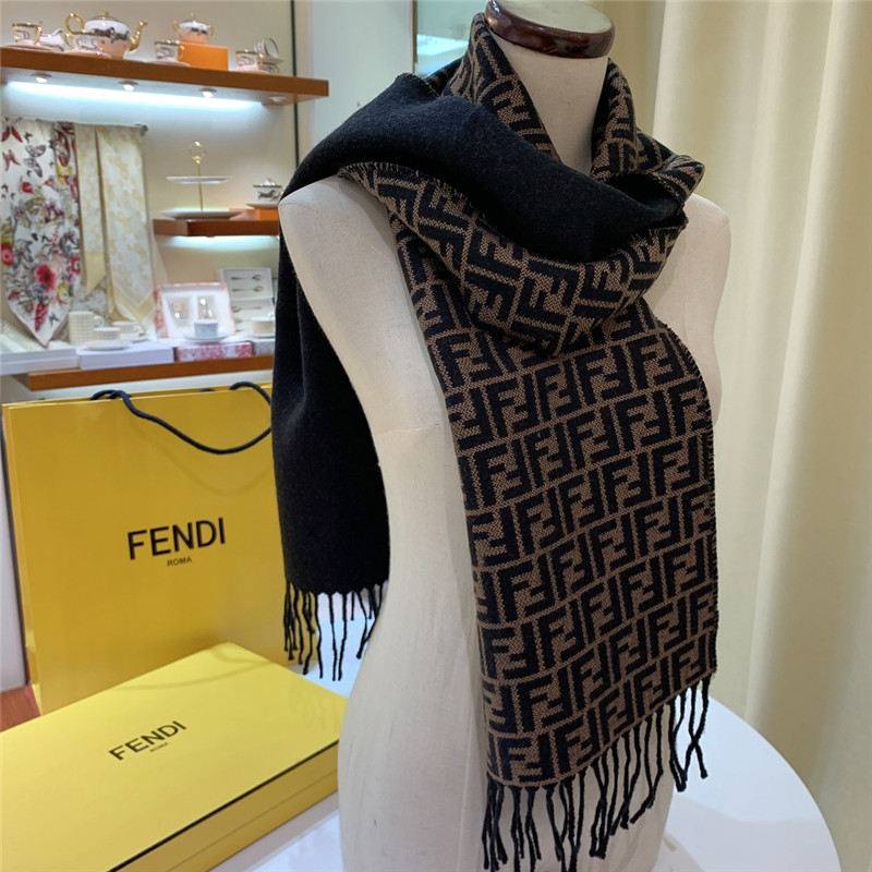 F**di double-sided small f scarf