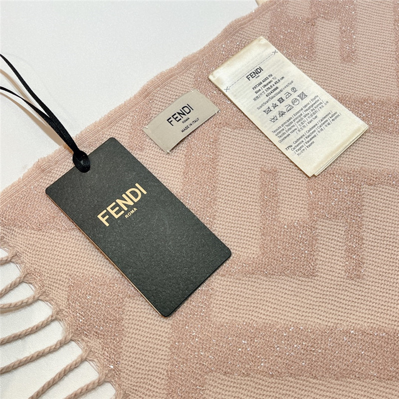 F**di long fringed scarf