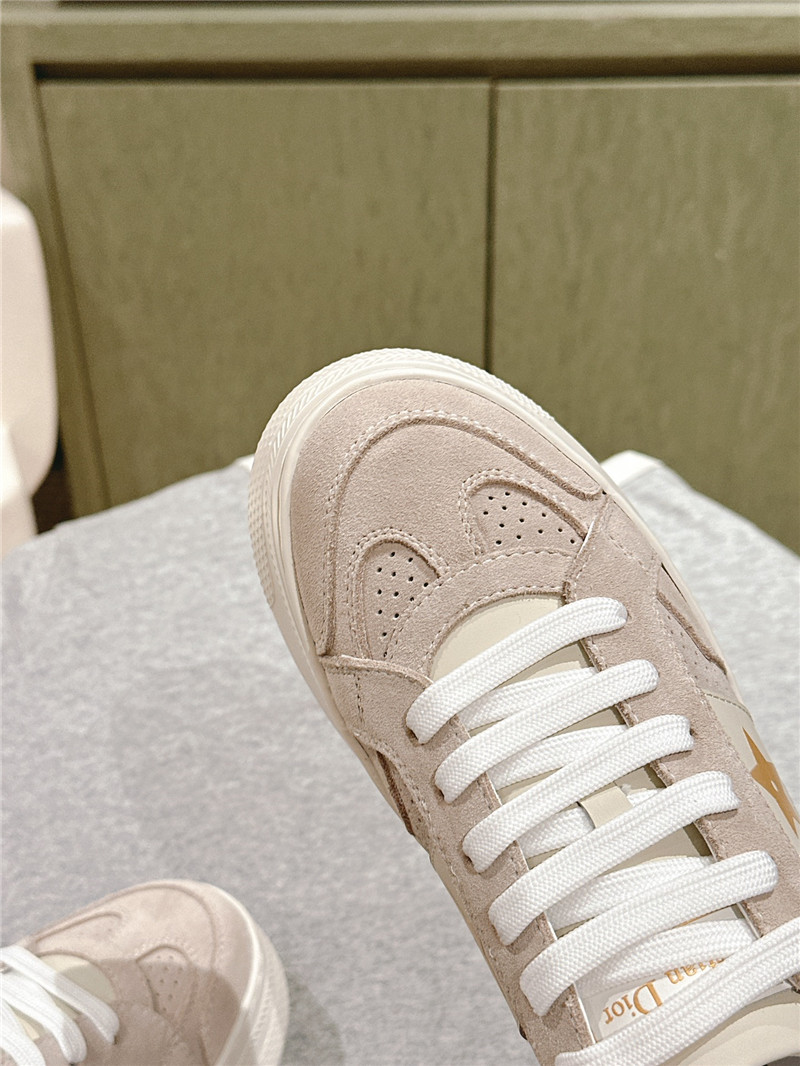 D10r star suede leather platform sneakers
