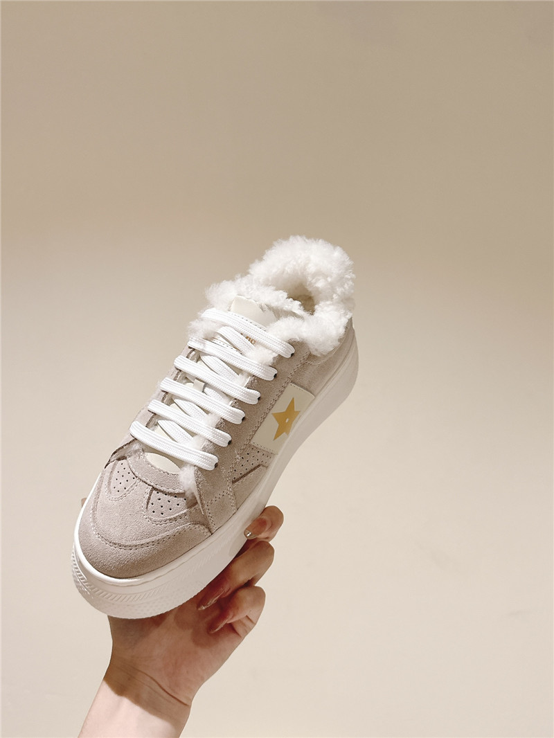 D10r suede leather platform sneakers